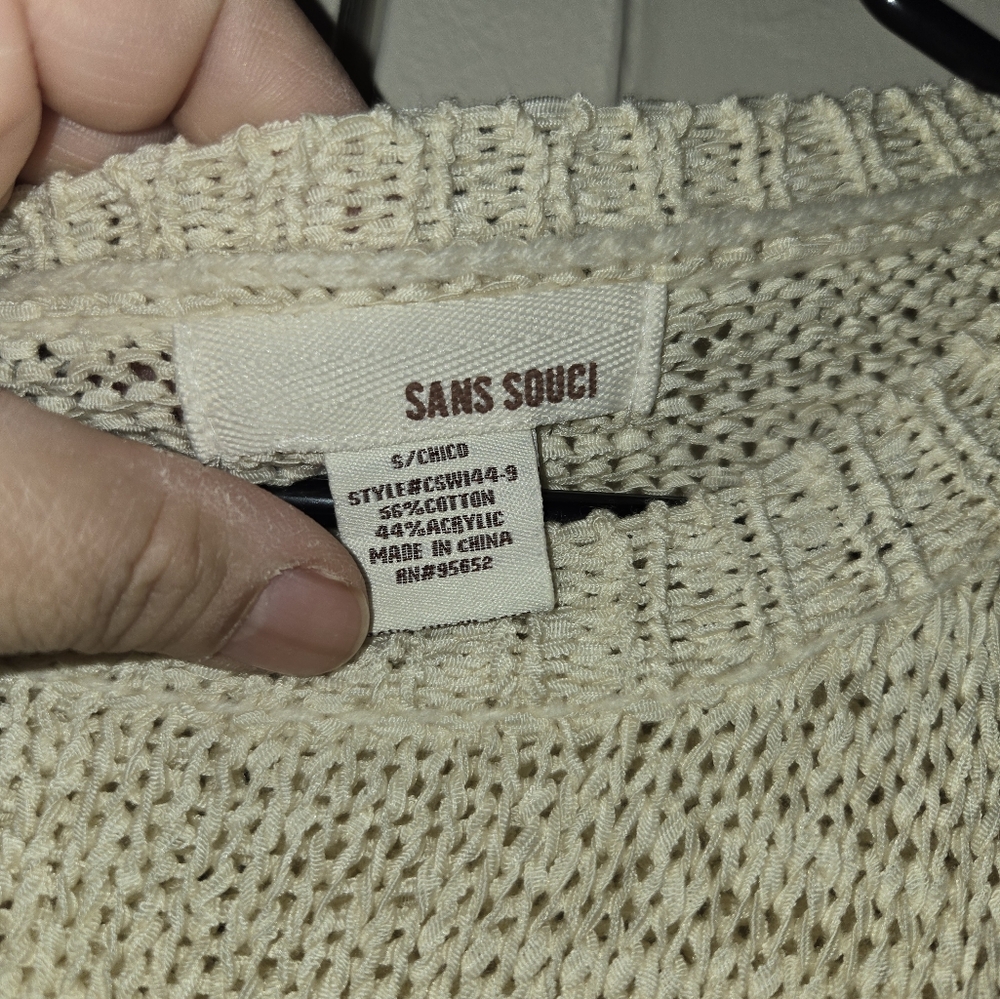 Sans Souci Beige Knit Sweater